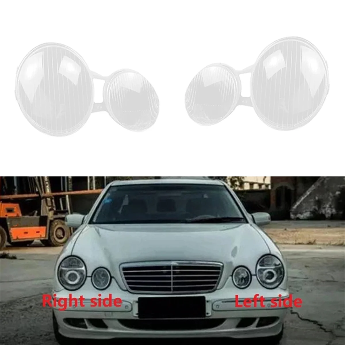 

Car Headlight Shell Lamp Shade Transparent Lens Cover Headlight Cover For Benz W210 E200 E240 E320 E430