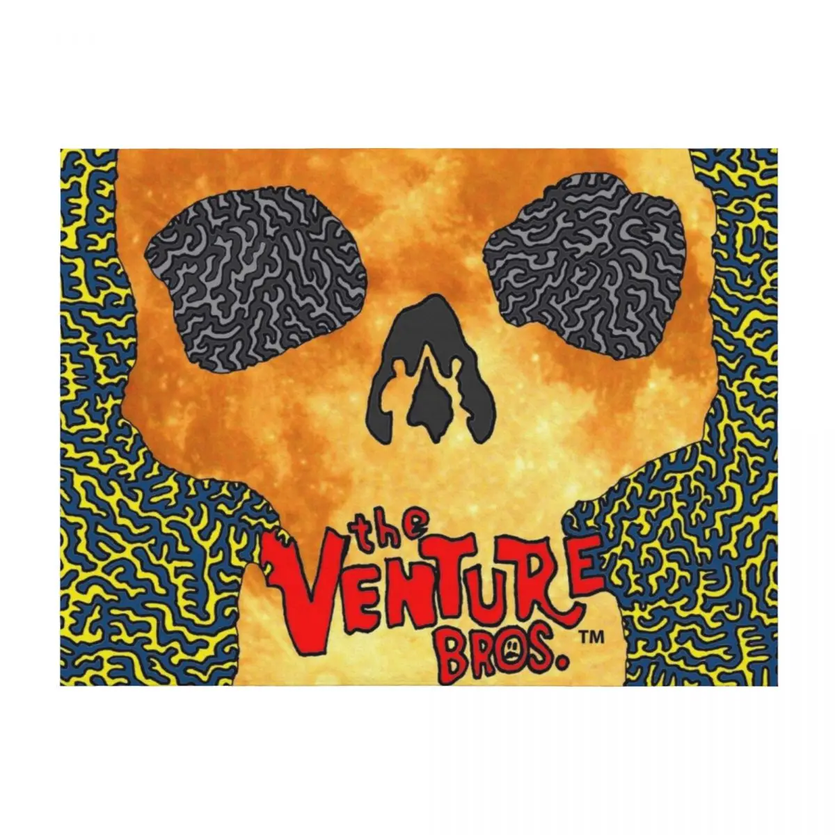

The Venture Bros Logo - Moon Skull Throw Blanket Flannel Designers Summer Beddings wednesday Blankets