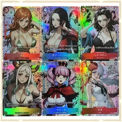 Carte Flash Premium Anime One Piece fai da te ACG ragazzi giochi carte da collezione regali di compleanno gioco da tavolo Nami Uta Nico Robin Hancock