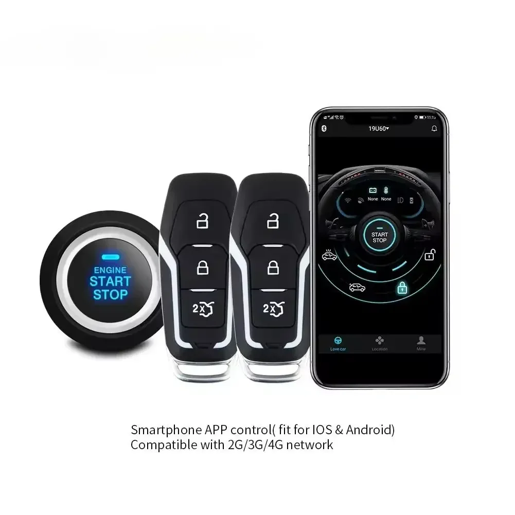 RoadNavi Car Alarm System App Control IOS Android 4G Engine Start Stop Remote Engine Start Car GPS Tracker
