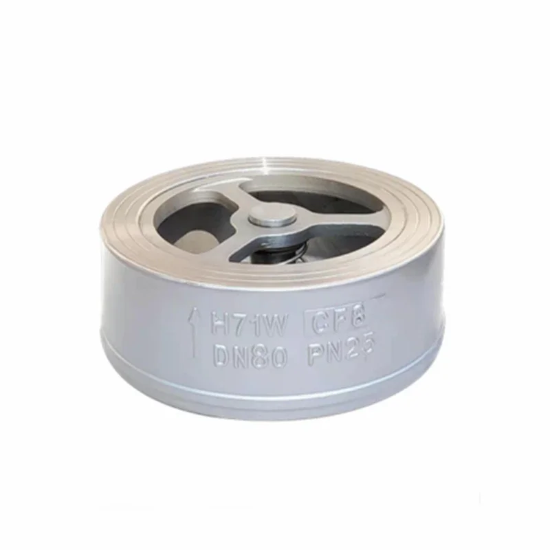 316L المشبك نوع الفولاذ المقاوم للصدأ صمام الاختيار H71W-16RL/25RL/صمام أحادي الاتجاه CF3M صمام الاختيار 2 بوصة DN50