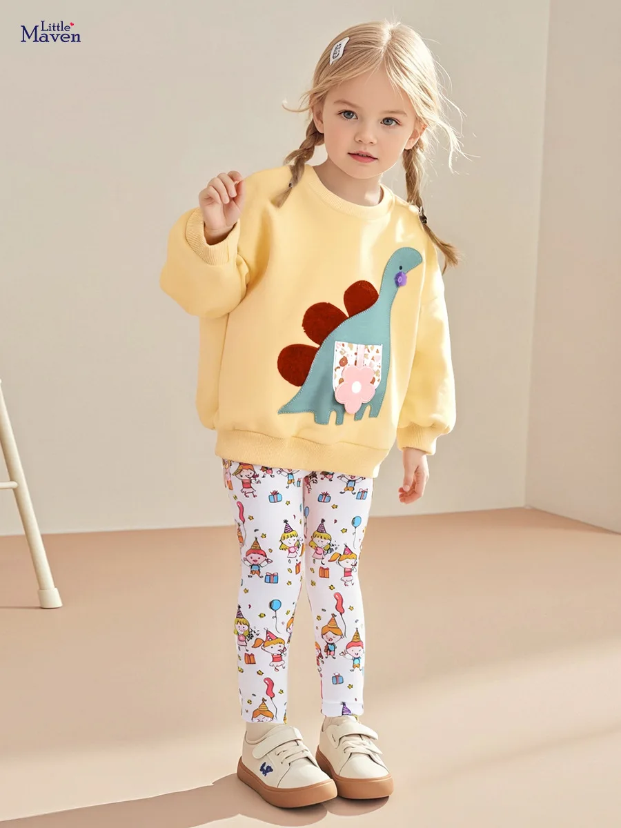 

New Autumn and Winter Children's Clothing Autumn Padded Girls Suit Europe and the United States Wind Cartoon Children's Suit