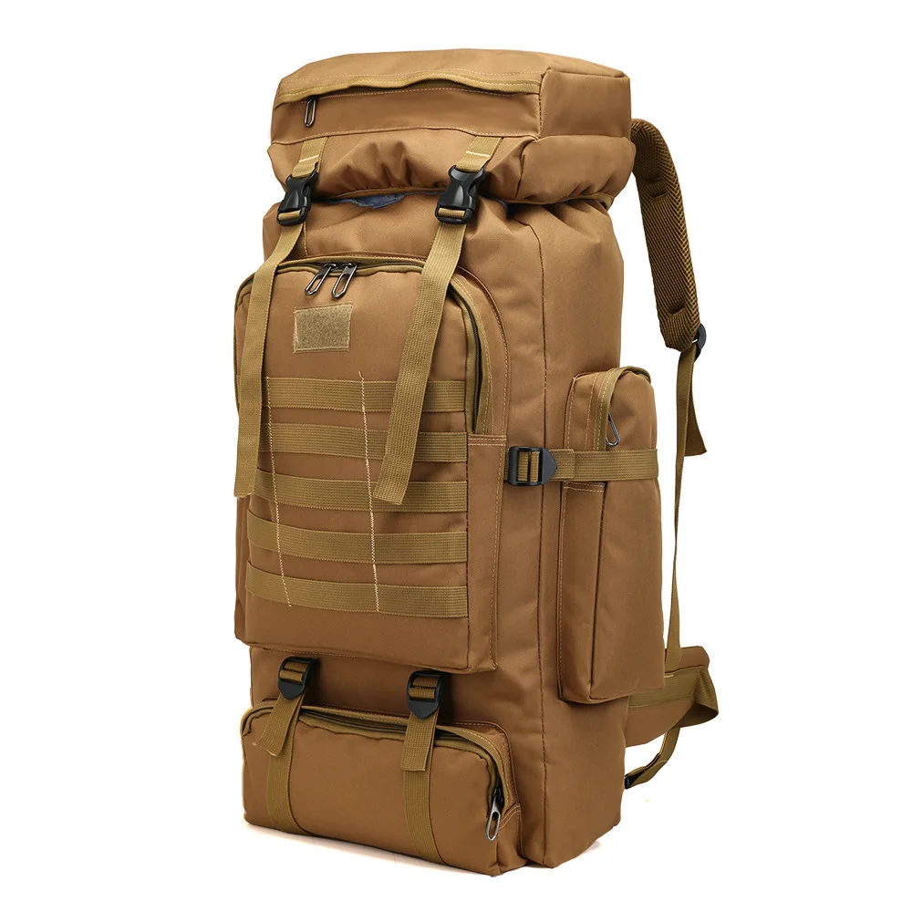 YUNFAN 80L Wasserdicht Molle Camo Taktische Rucksack Militär Armee Wandern Camping Rucksack Reise Rucksack Outdoor Sport Klettern Tasche 8