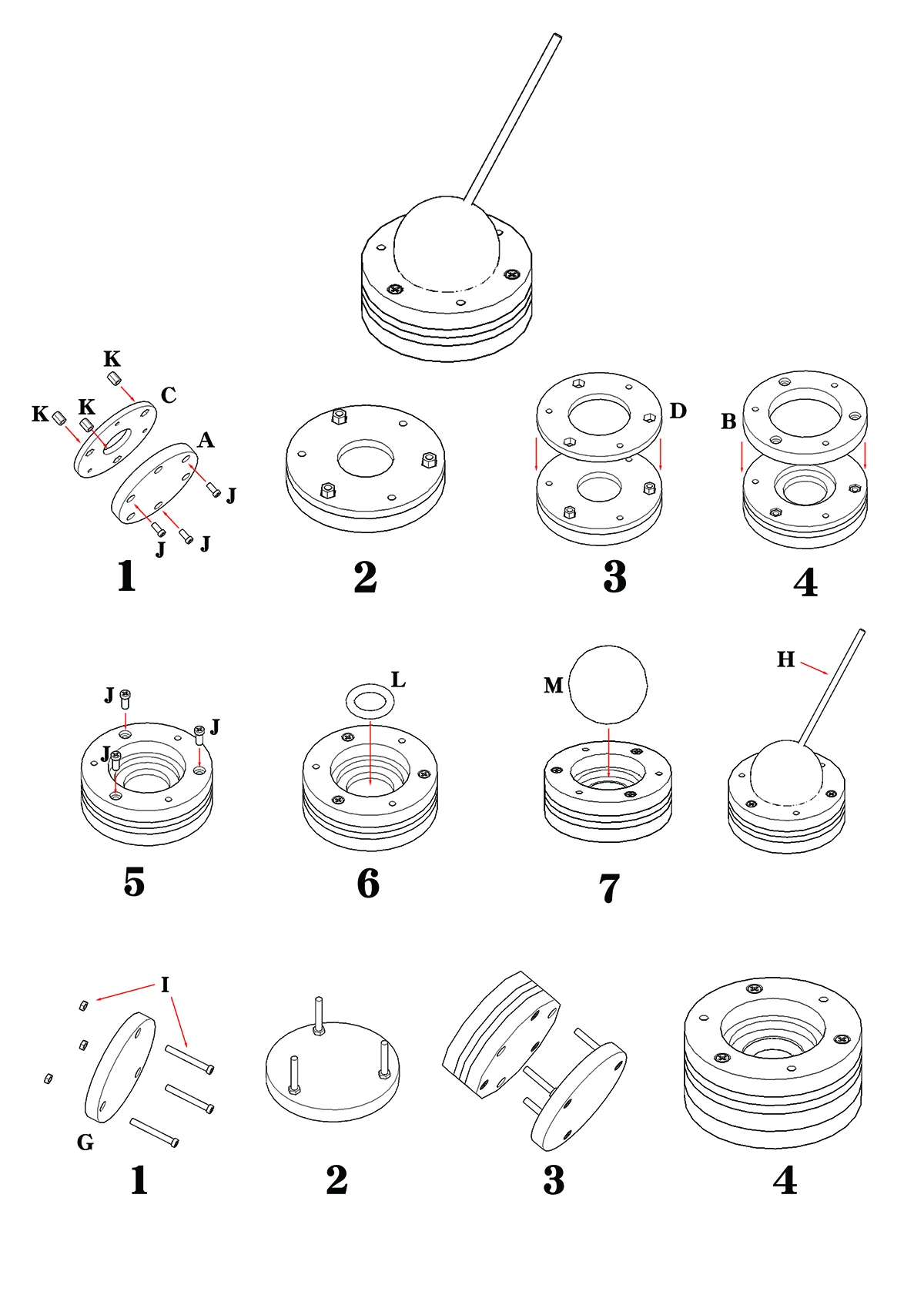Modellbausatz, Werkzeuge zum Ausmalen, Präzisions-Handstabilisator, drehbare Kugelhalterung für Pinzetten, Malpinsel, Schnitzereien, Gravuren – Detail 4