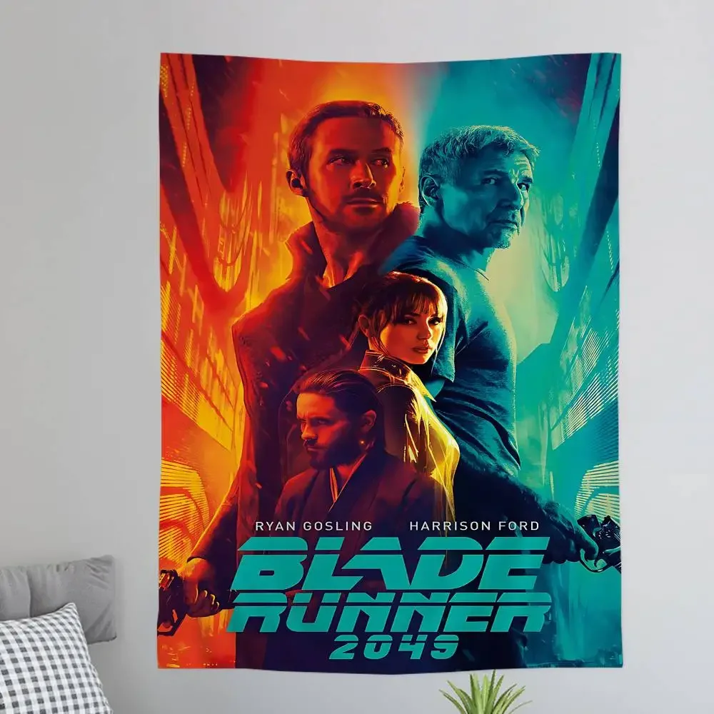 Retro Blade Runner Movie Colorful Tapestry Wall Hanging Cheap Hippie Wall Hanging Bohemian Wall Tapestries