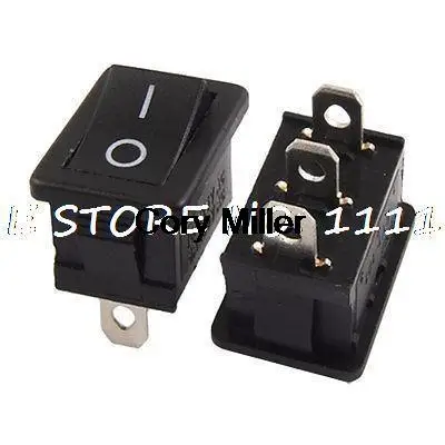 

AC 6A/250V 10A/125V On-On I/O 2 Position SPDT Boat Rocker Switch 3 Pin