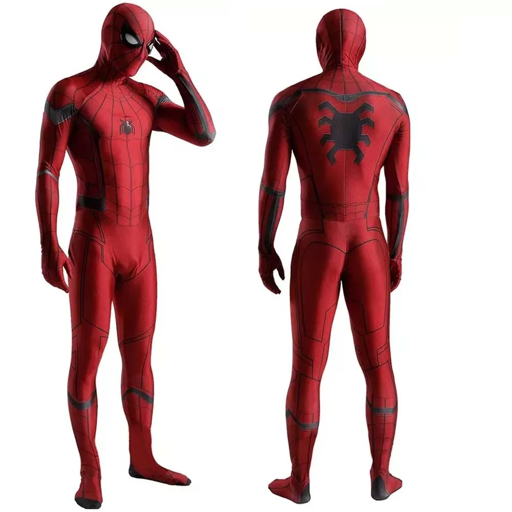 

Halloween Homecoming Scarlet Spider Superhero Cosplay Costume Spider Bodysuit Zentai Man Party Jumpsuits