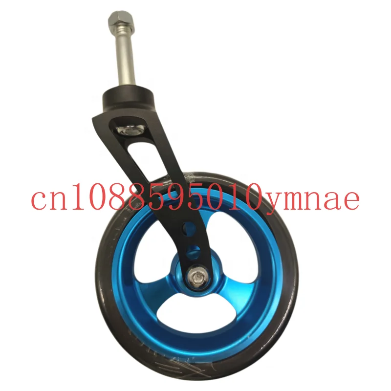 

Новое переднее колесо для инвалидной коляски, универсальная передняя вилка из алюминиевого сплава, 4 и 5 дюймов, твердые колеса из искусственной кожи, высокоскоростные подшипники, цвета