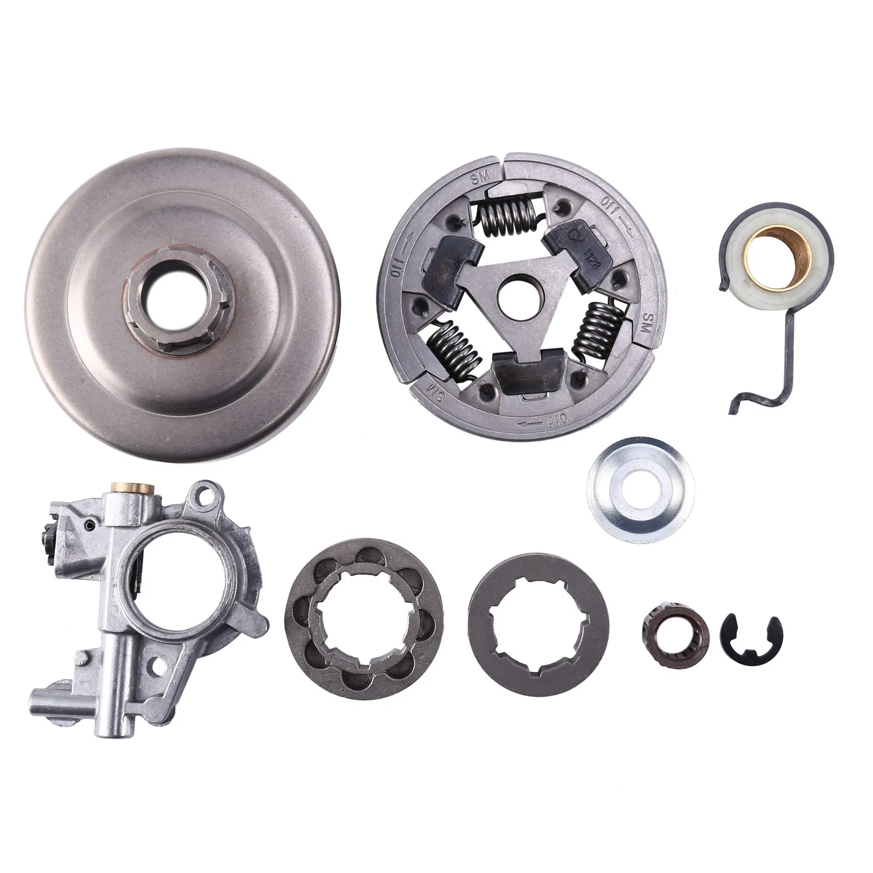 

Clutch Drum 3/8Inch 8T 7T Sprocket Rim Kit for Stihl MS361 MS 361 Oil Pump Worm Gear Chainsaw 1128 007 1000,1128 160