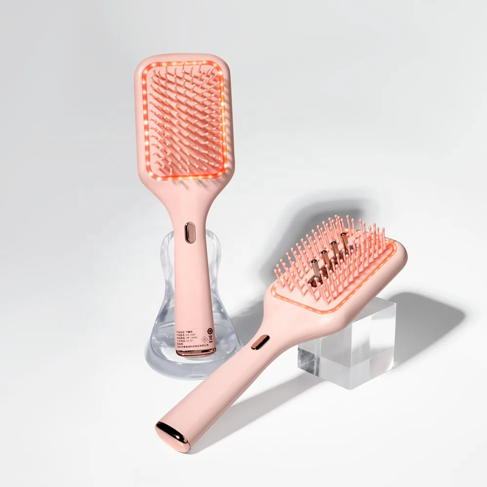 Hair Loss Treatment Growth Comb Hair Scalp Oil Serum Dispenser Vibration Massage Comb Applicator Liquid Guide Comb