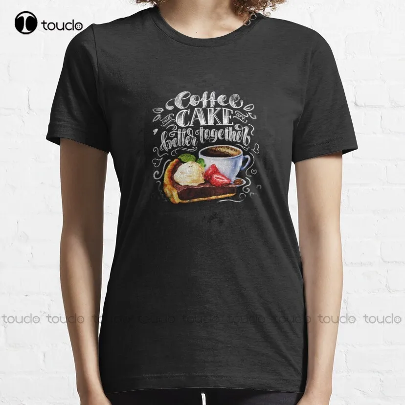 Cute Take It Away Coffee Designs Classic T-Shirt Womans Shirts Digital Printing Tee Shirt Outdoor Simple Vintag Casual T-Shirt