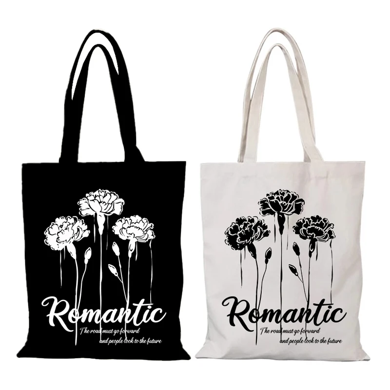 New Handbags Women Fashion Lady Bags Flowers Leisure Women's Shoulder Bag Canvas Tote Bag Eco Shopper Shopping Beach Cloth the