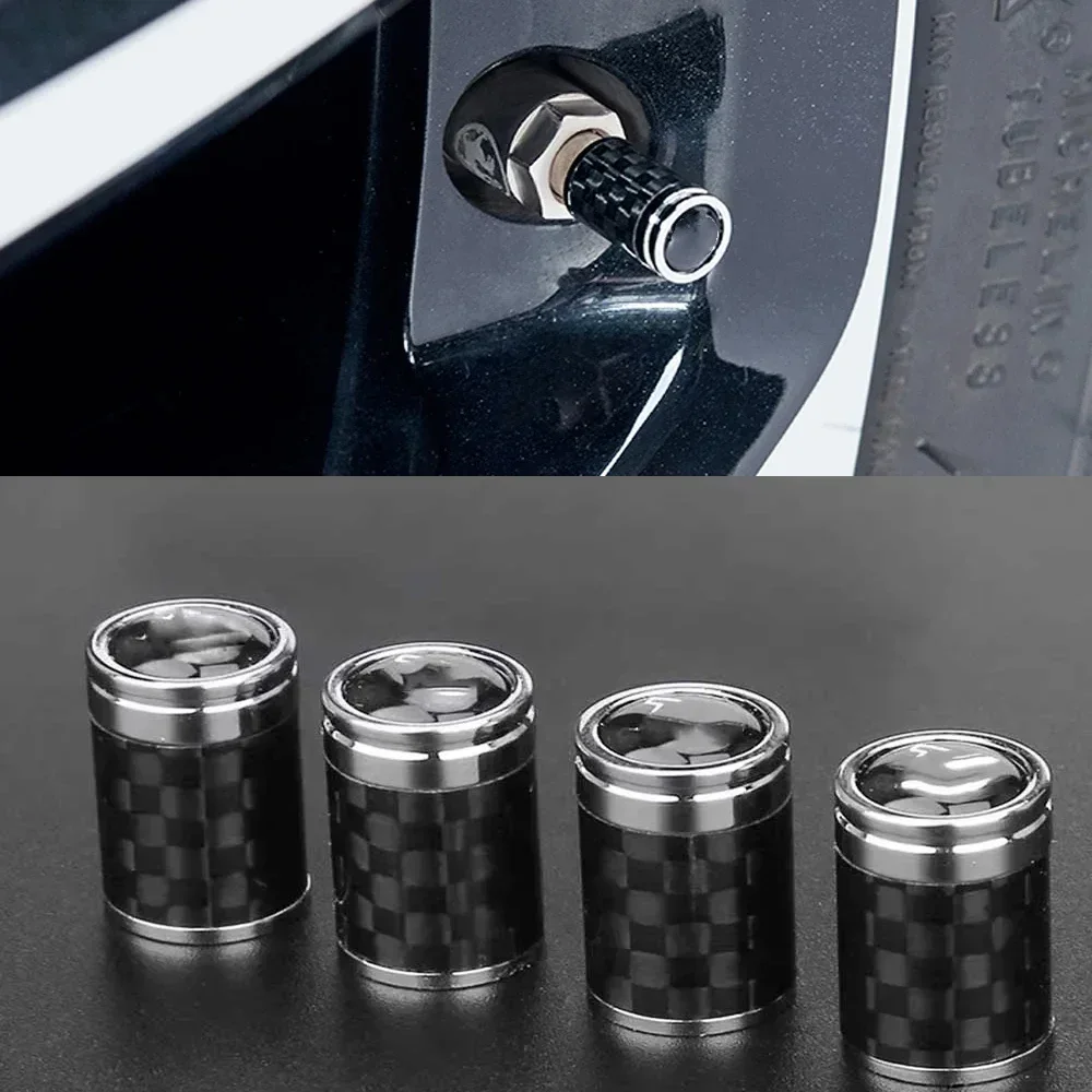 4pcs/set Carbon Wheel Stem For BRABUS Tire Valve Cap BRABUS Hub Air Tap Cover Valve Cap For Mercedes Benz Brabus Car Styling