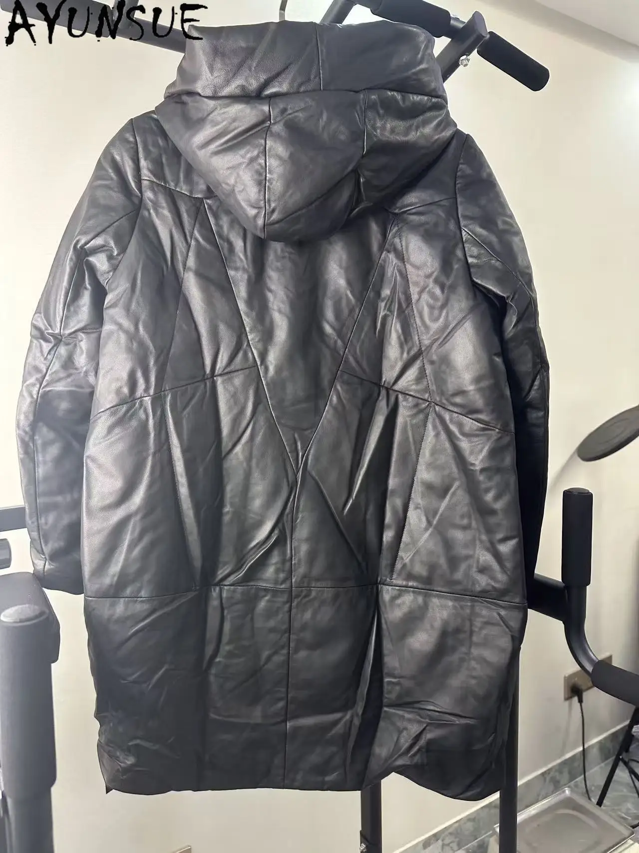 AYUNSUE Winter-Daunenjacke für Damen, mittellang, warm, Damenmäntel, einzigartiger Mantel, Promotion, kleine Mängel, keine Rückerstattung, kein Umtausch