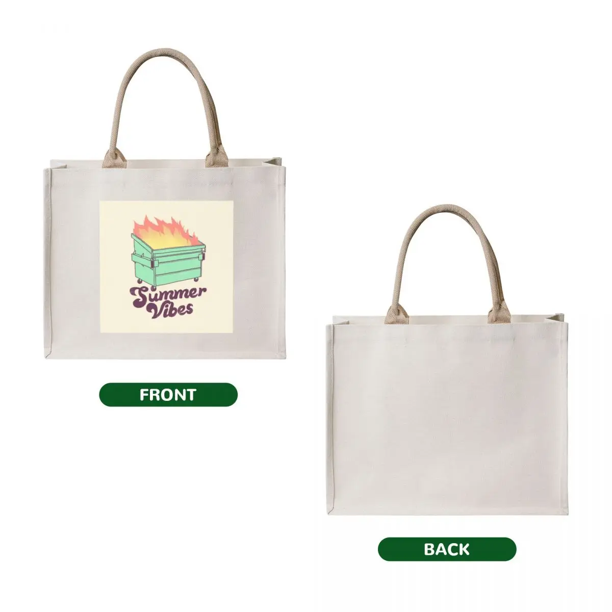 Summer Vibes Tote Bag Women's shopping bag Women's bags hand bag tote custom