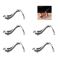 1/5pcs Pipe Rack Tobacco Pipe Accessories Acrylic High-heeled Pipe Rack 1-position Portable Pipe Rack Desktop Decoration