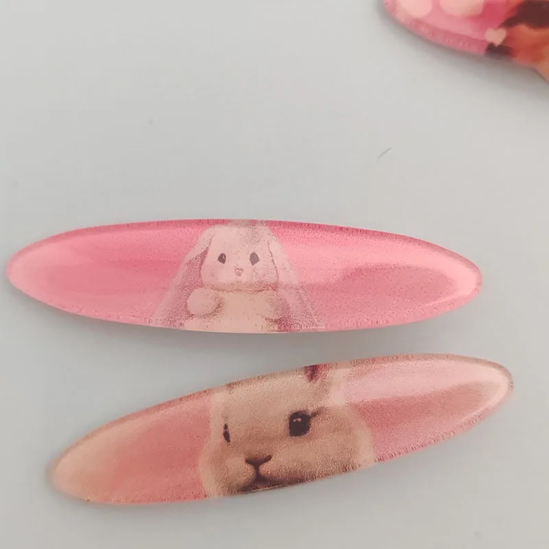 4-teiliges Set Niedliche Hasen- und Katzen-Haarspangen für Mädchen, Frauen und Kinder, Festliche Haaraccessoires, Haarband – Detail 5