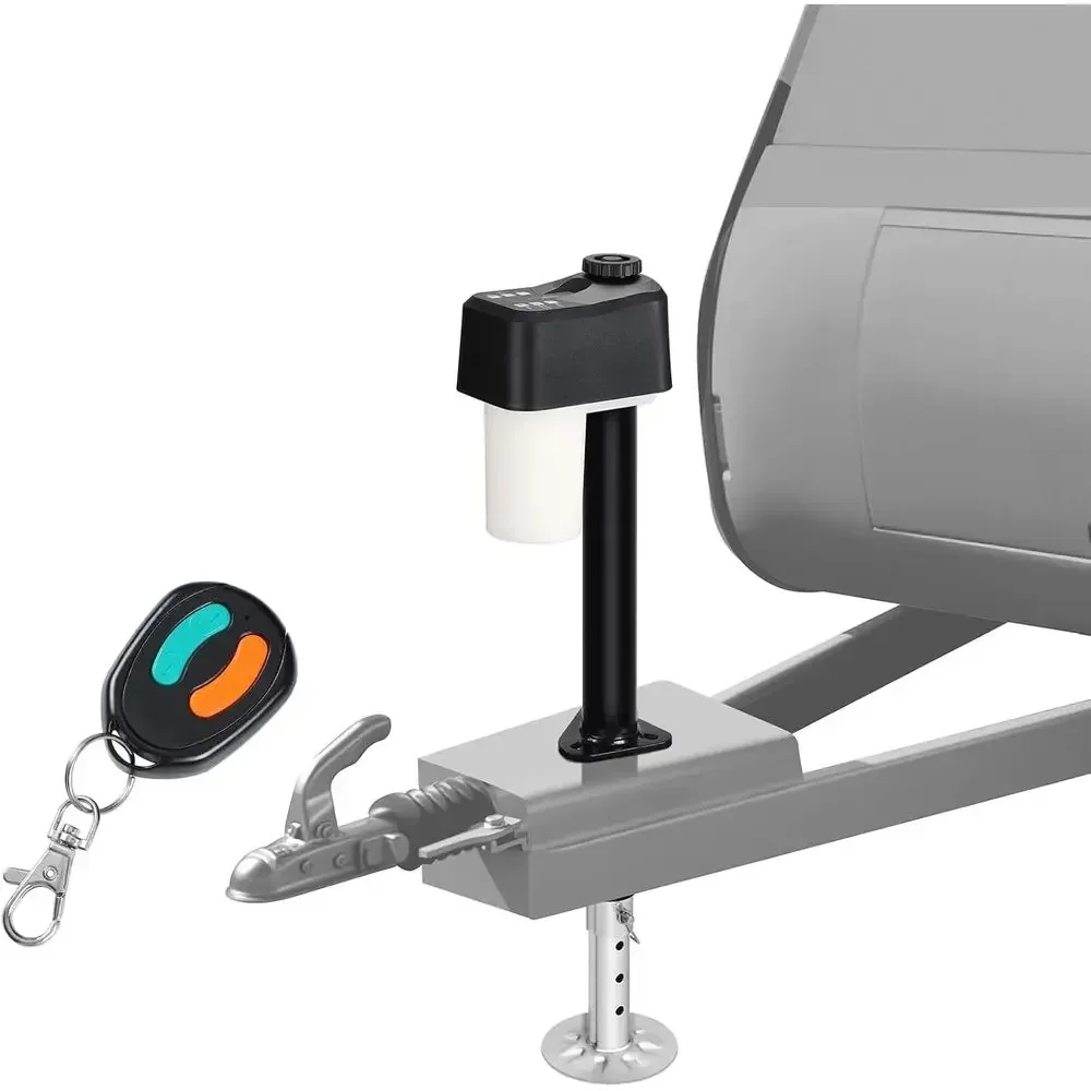 Electric Trailer Jack 5500LBS, 12V Heavy Duty RV Jack with Remote Control, IPX65 Waterproof, 9.8-31.5