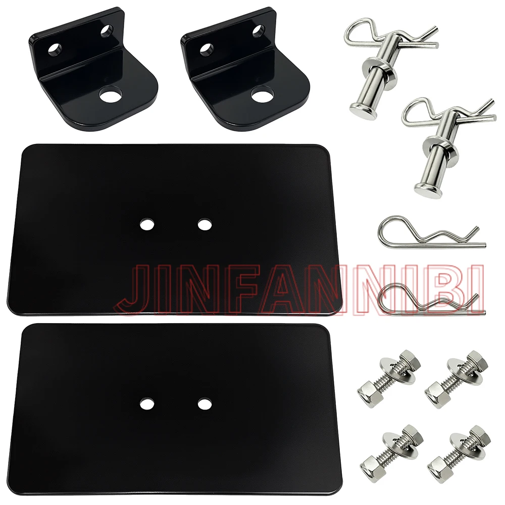 2PCS Rear Sled Tow Hitch Receiver Universal Kit For Most Utility Sleds