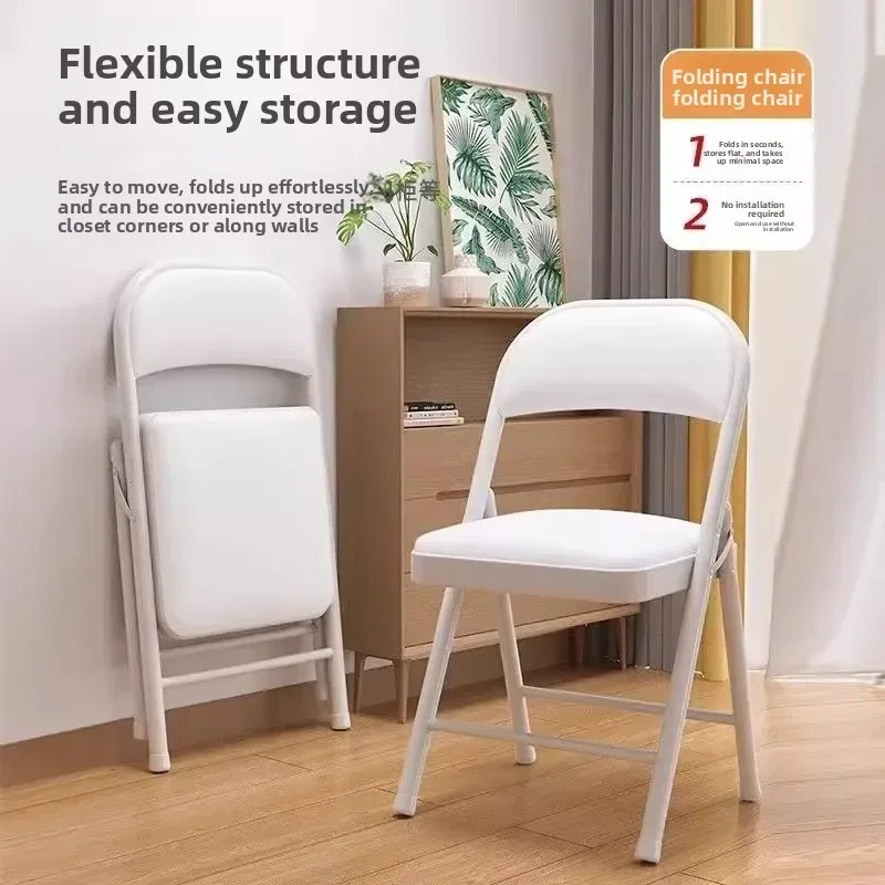 Training Meeting Chair Lounge Chair Dinning  Furniture Easy Backrest Folding Chair Portable Office Dorm Dining Computer