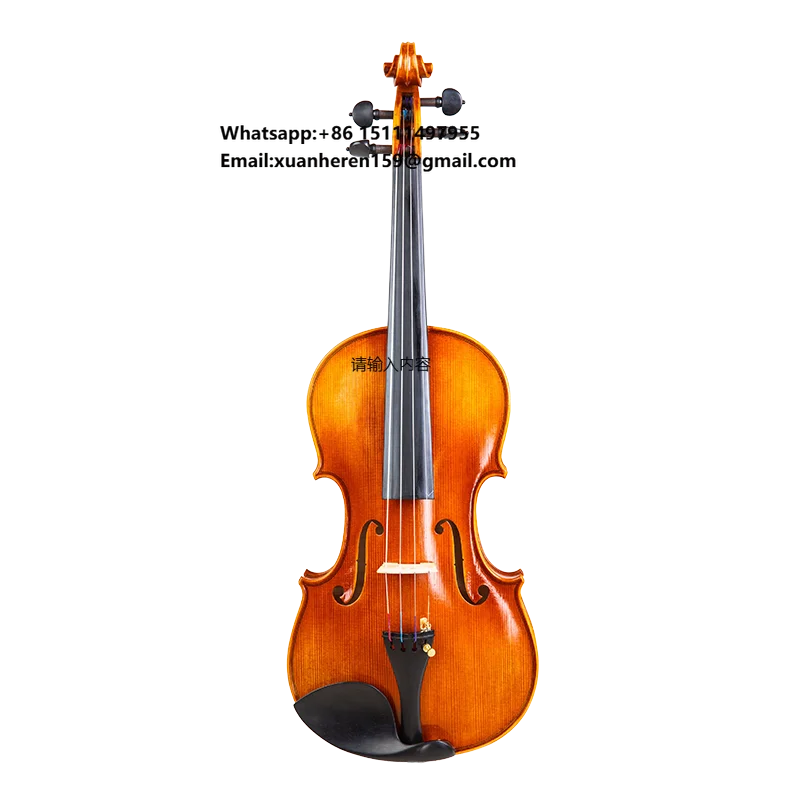 

FAL V106 Professional Performance Test Musical Instruments Imported European Handmade Adult Violin Solid Wood Maple