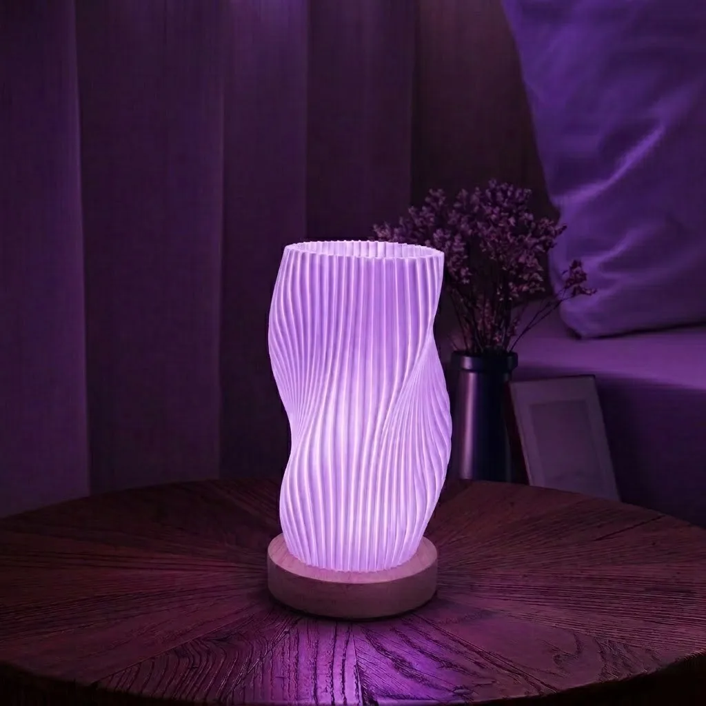 

Aesthetic Spiral Mood Lamp for Bedroom, Dorm Room, Nightstand & Gift Decor