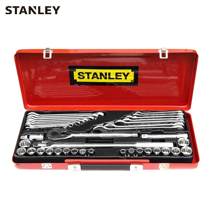 STANLEY 89-505-22 38-Piece Comprehensive Set 12.5MM Series Dafei Auto Repair & Maintenance Socket Ratchet Wrench Set