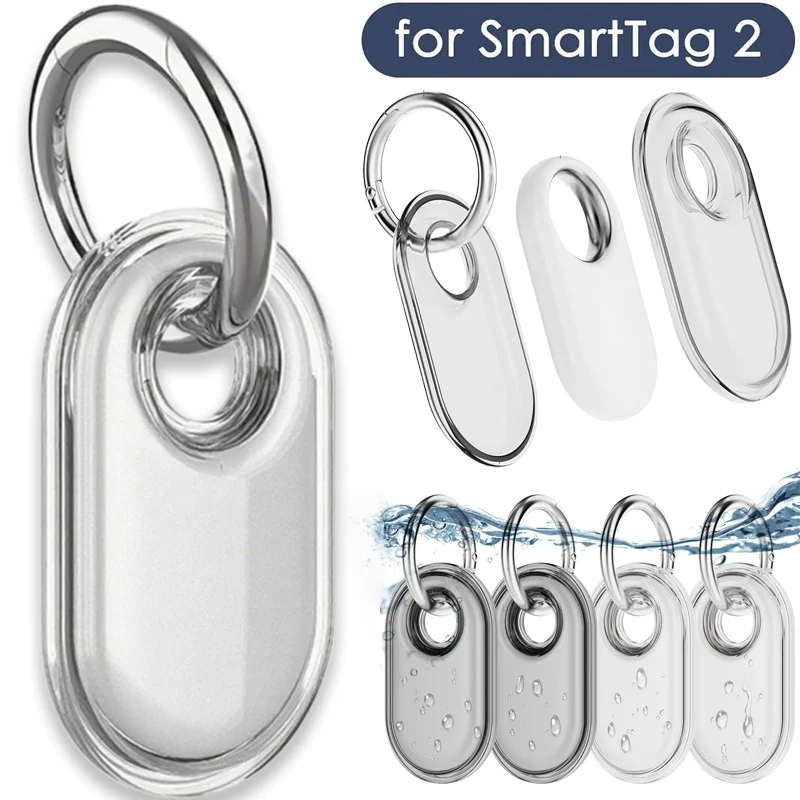 

Водонепроницаемый чехол для Galaxy SmartTag2 Locator, защитный чехол с защитой от потери, прозрачные чехлы из ТПУ для Samsung Smart Tag2, аксессуары