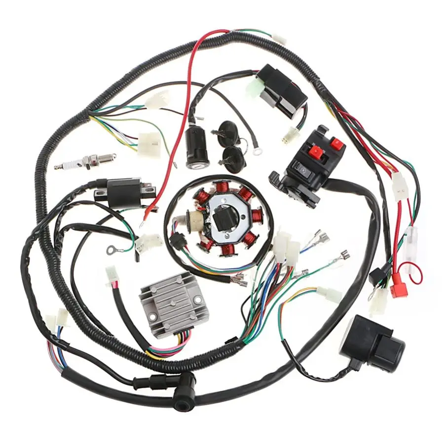 

Мотоцикл ATV QUAD 125 150 200 250cc Полная катушка жгута проводов электрики в сборе