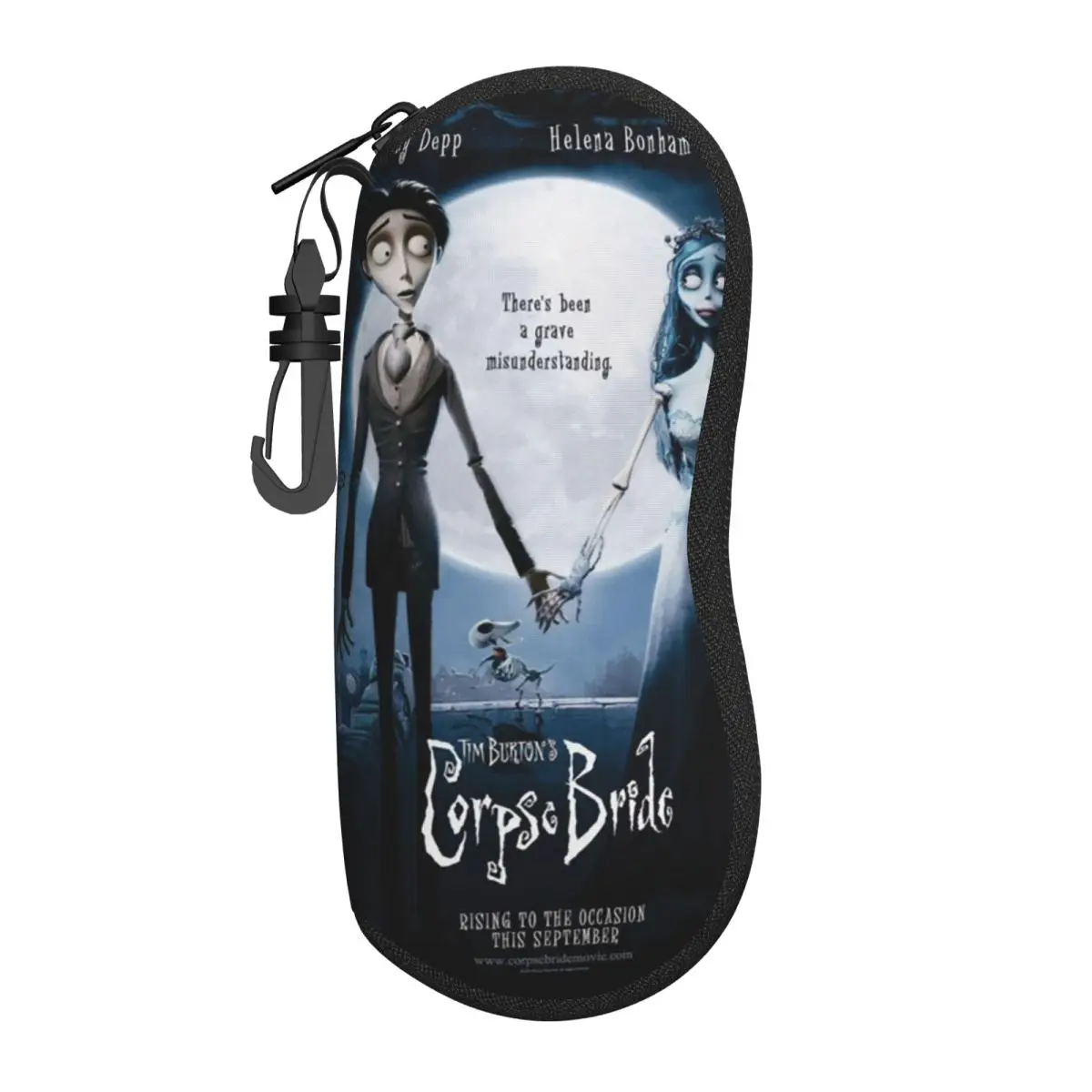 Custom Corpse Bride Shell Glasses Case Unisex Travel Eyeglasses Case Sunglasses Protector Box