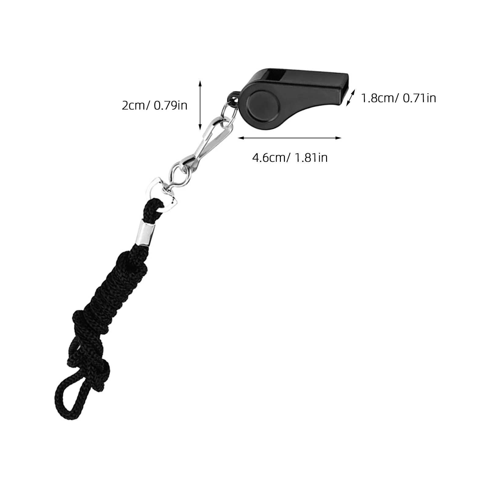 8Pcs Loud Metal Whistles Portable Emergency Safety Survival Whistle for Referee Hiking Camping Football Basketball Soccer