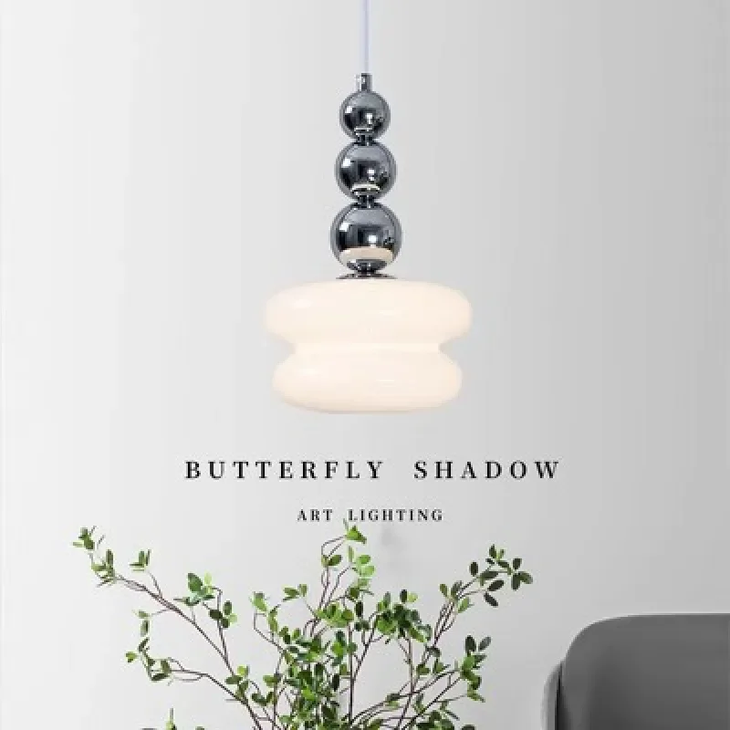 For Medieval Modern French Bauhaus Nordic Vintage Small Chandelier for Bedroom Bedside Bar Balcony Aisle Room Light Pendant Led