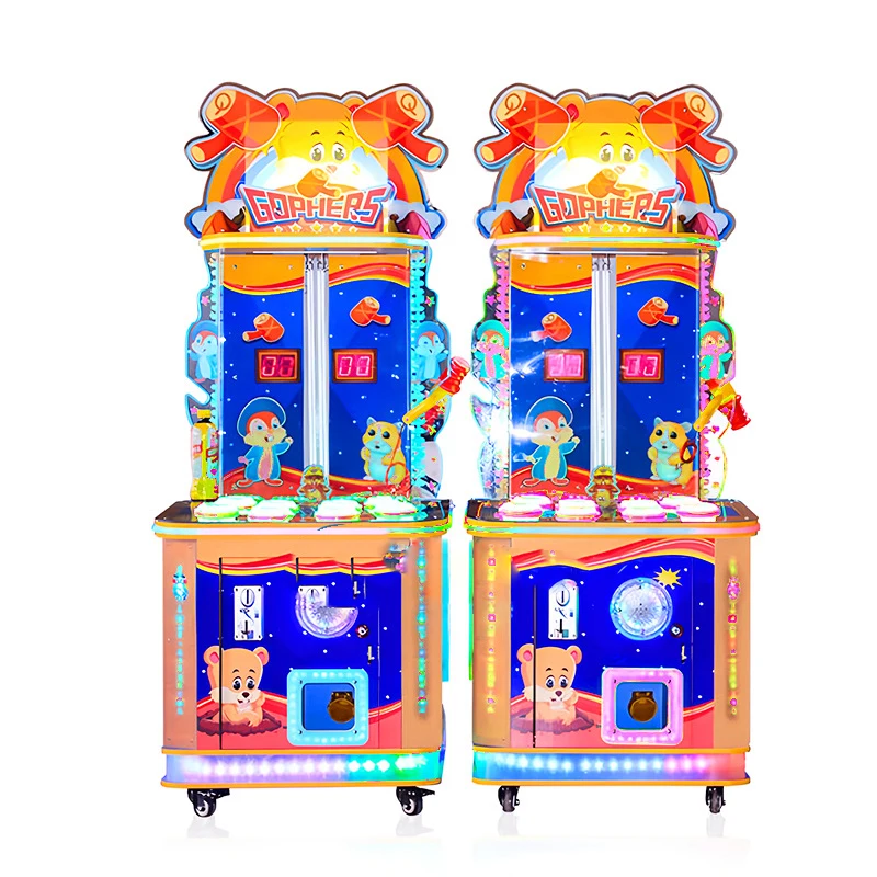 

1-Year Old Kids Coin-Operated Whack-a-Mole Entertainment Machine Children's Play Equipment Made of Metal for Parents and Kids