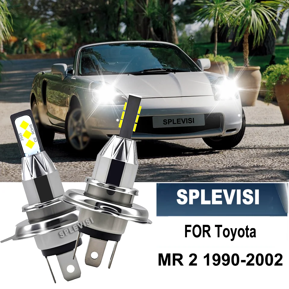 

LED Headlight Bulbs H4 60W Car Light Lamp 6000K For TOYOTA MR 2 1990 91 92 93 1994 1995 1996 1997 1998 1999 2000 2001 2002