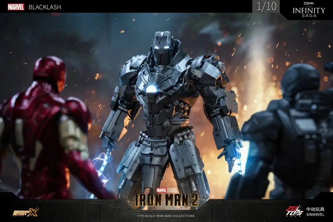 Original ZDTDS Iron Man Tony Stark Whiplash Blacklash Iron Monger MK3 Action Figure Sammlung Film Modell Puppe Spielzeug WEIHNACHTEN Geschenke – Detail 7