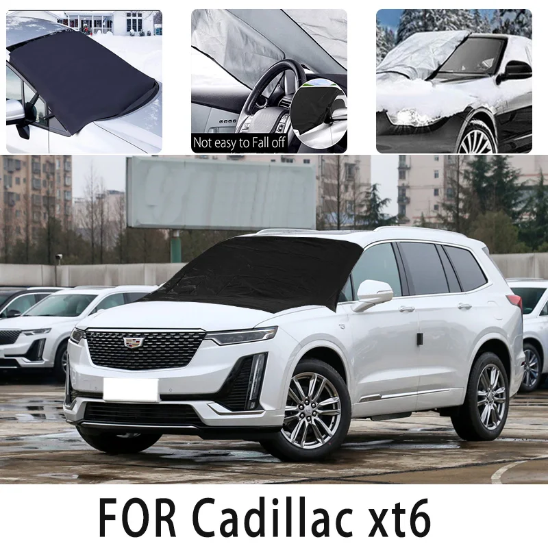 

Carsnow cover front cover for Cadillac xt6 snowprotection heat insulation shade Sunscreen wind Frost prevention car accessories