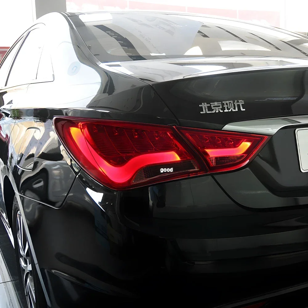 For Hyundai Sonata 2011-2015 LED Auto Rear Back Lamps Assembly Upgrade Highlight Brake Lights Car Taillights Accessories