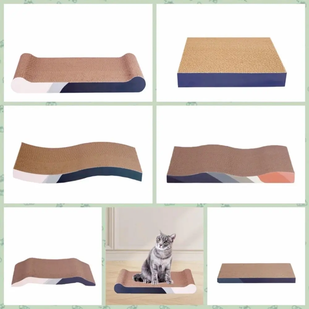 Corrugated Paper Cat Scratcher Cardboard Cat Scratching Board Anti-scratch Cat Claw Grinder Cardboard Wear-resistant No Slag