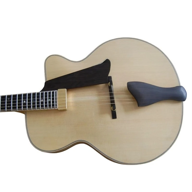 Fully Handmade 17inch Horizontal Cutaway Archtop Electric  Jazz Guitar
