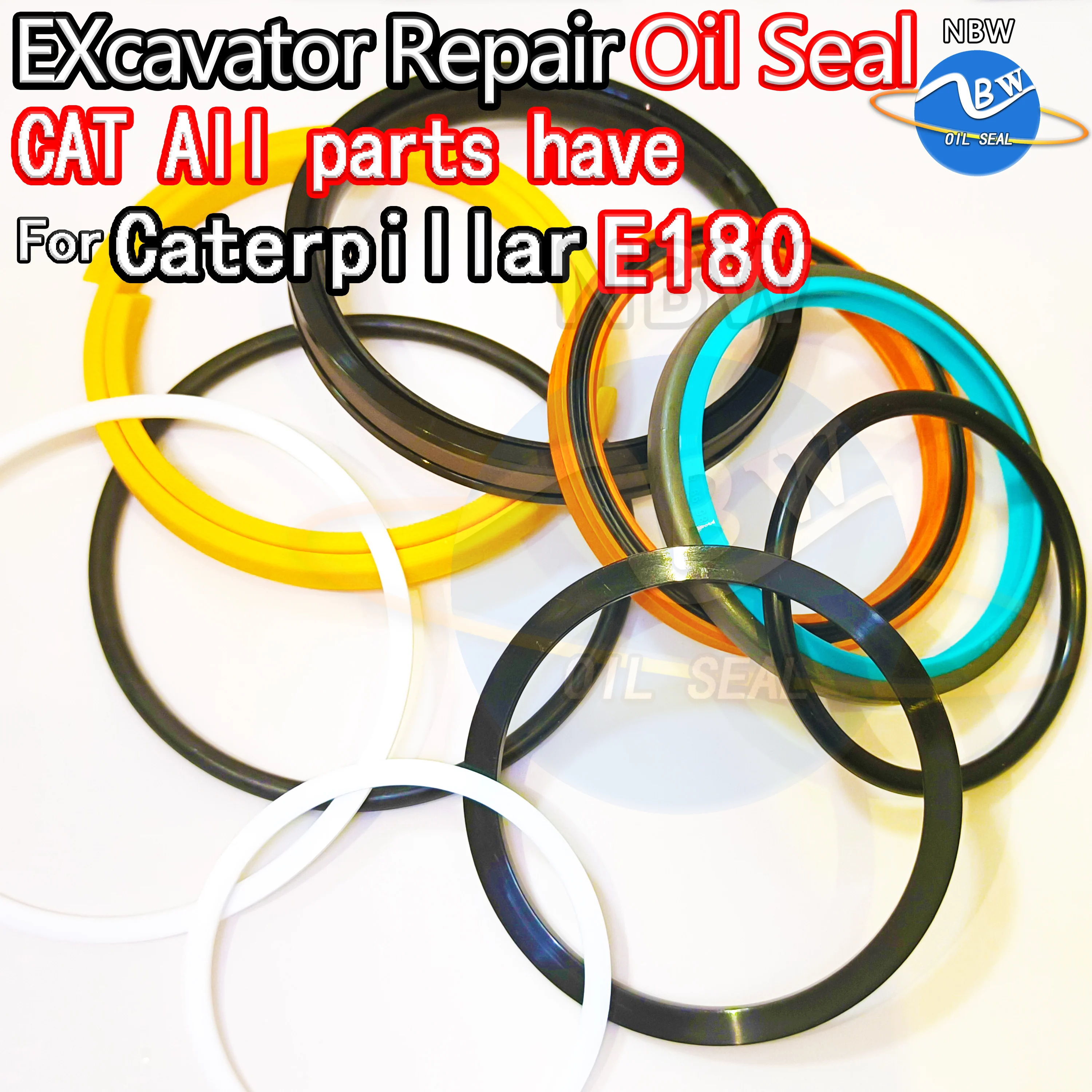 

For Caterpillar E180 Oil Seal Kit Cat Excavator Repair Cylinder BOOM ARM Bucket Hydraulic Pump Digger Clamshell Shovel Adjust