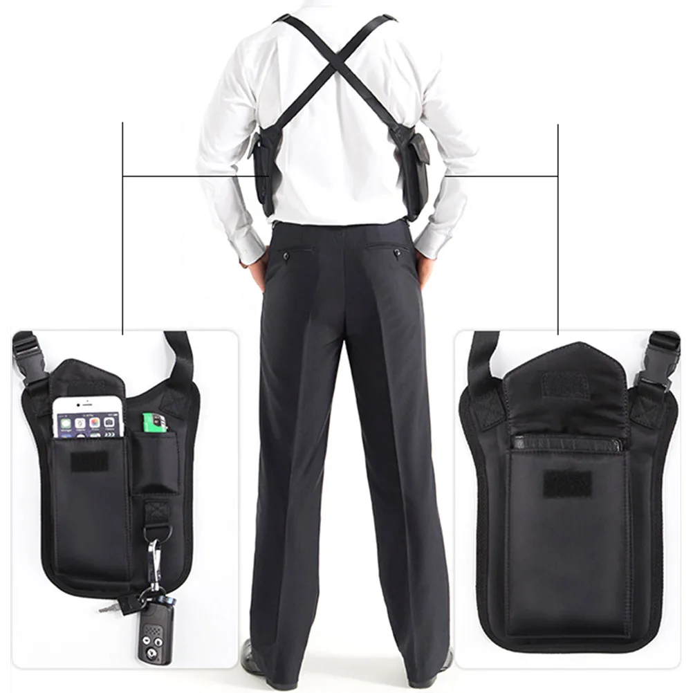 

Tactical Armpit Bag Upgraded Nylon Hidden Underarm Shoulder Pack Anti-Theft Waterproof Durable For Men Women Black