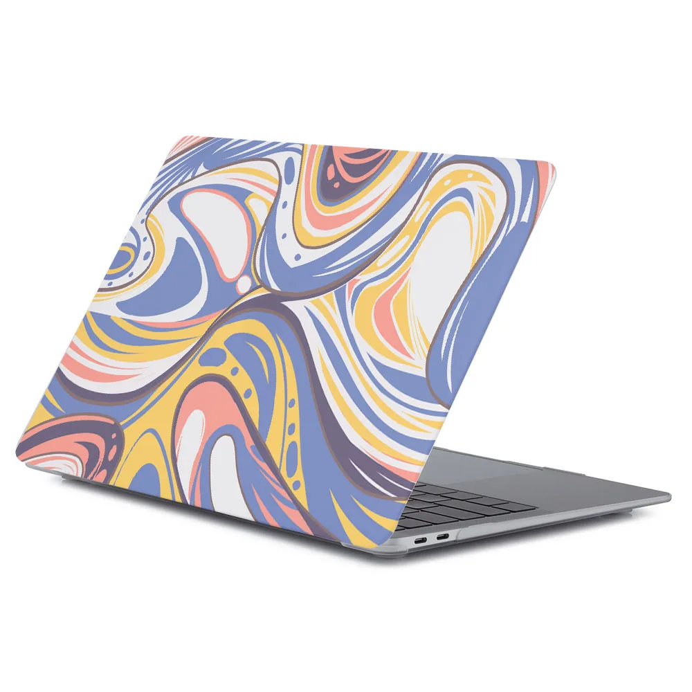 Laptop Case for MacBook Pro 16 Case M4 A3403 Funda for MacBook Air 13 M1 M2 2022 A2338 Abstract texture printed shell