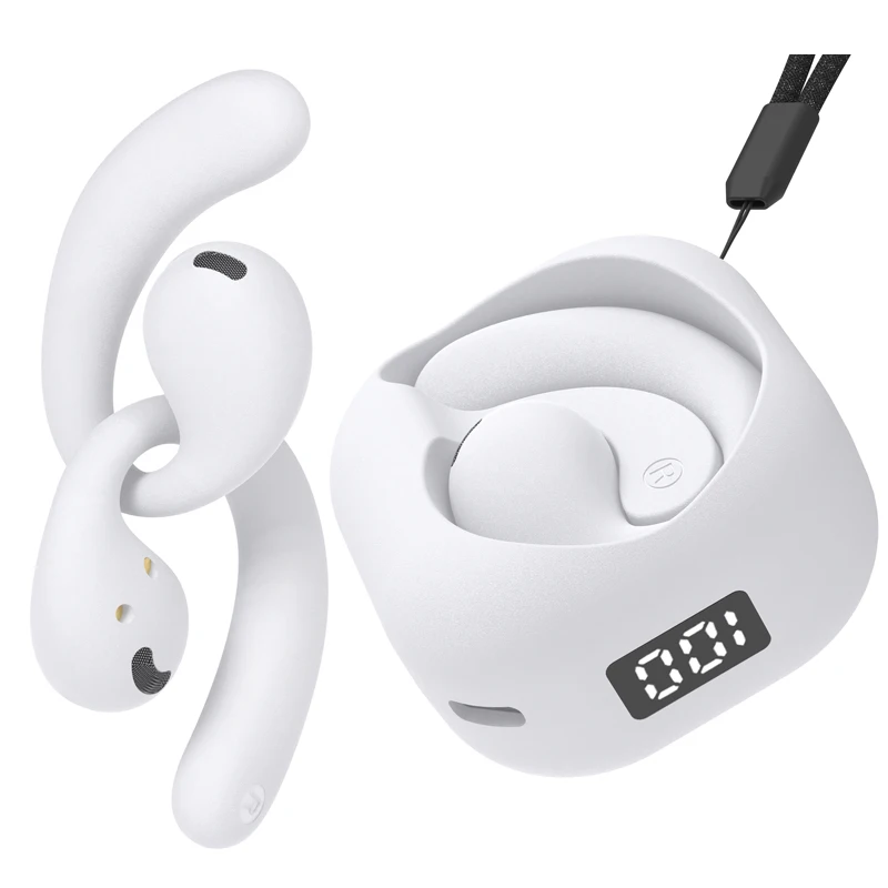سماعات رأس لاسلكية، سماعات أذن، شاشة رقمية، سماعات أذن للألعاب مع ميكروفونات، تدعم جميع الهواتف الذكية #2