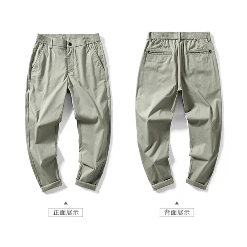 Мужская новая прямая трубка, повседневная мужская тонкая корейская версия тренда девять очков, четыре сезона, можно носить для взрослых джентльменов