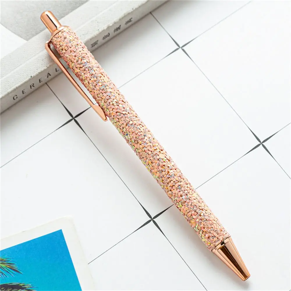 Office Metal Student Gift Sequins Diary Supplies School Writing Supplies Stationery Roller Ballpoint Pen Ballpoints Pens