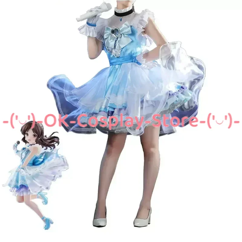 Tachibana Arisu Cosplay Costume para Mulheres, Vestido de Dança Bonito, Uniformes de Halloween, Roupas Anime, Lolita Branca, Custom Made