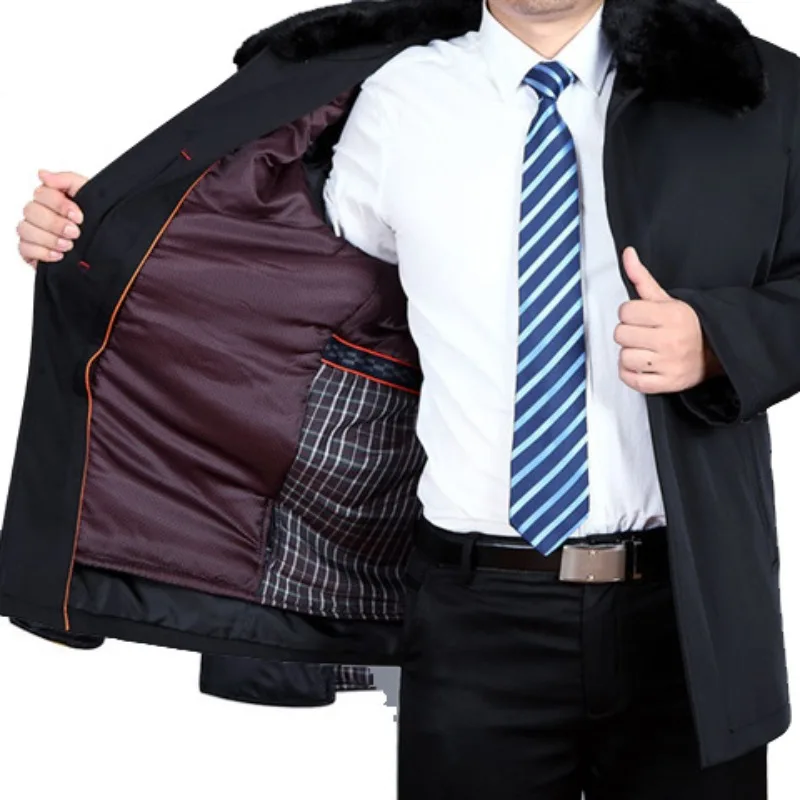 Thickened Cotton-padded Clothes Middle-aged Elderly People Men's Fathers Men's Winter Clothes Fathers Thickened Clothes Grandpas