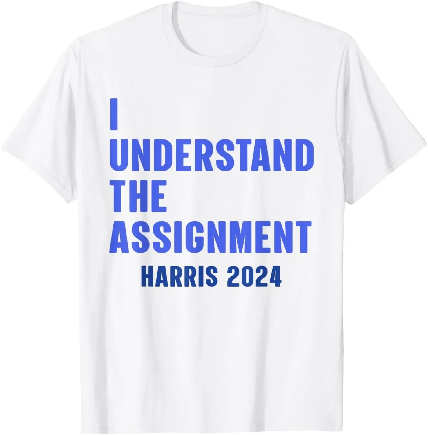 I Understand The Assignment Harris 2024 Voting For Men Women T-Shirt