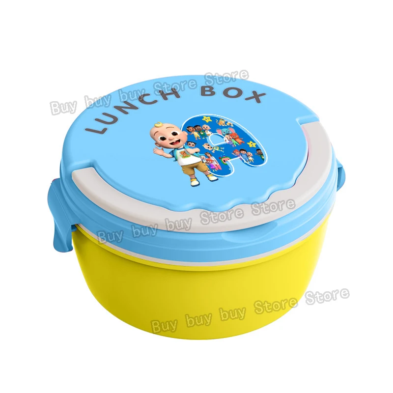Cocomelons Lunch Boxs Portable Bento Meal Case Boys Fruit Food Storage Box Microwave 26letters Lunch Box Picnic Fresh Cases Gift view 2
