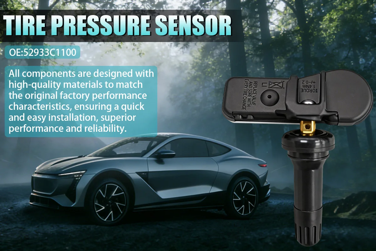 Reifendrucküberwachungssystem-Sensor 52933-C1100 Ersatz für Hyundai i20 ix25 433MHZ Ersetzt 52933C1100 52933C8000 – Detail 1